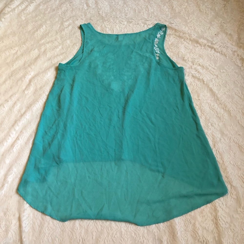 Torrid sheer embroidered swing high low ta… - Picture 7 of 7